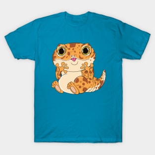 Adorable Kawaii Gecko Cutie! Cookie Bubbly Delight T-Shirt